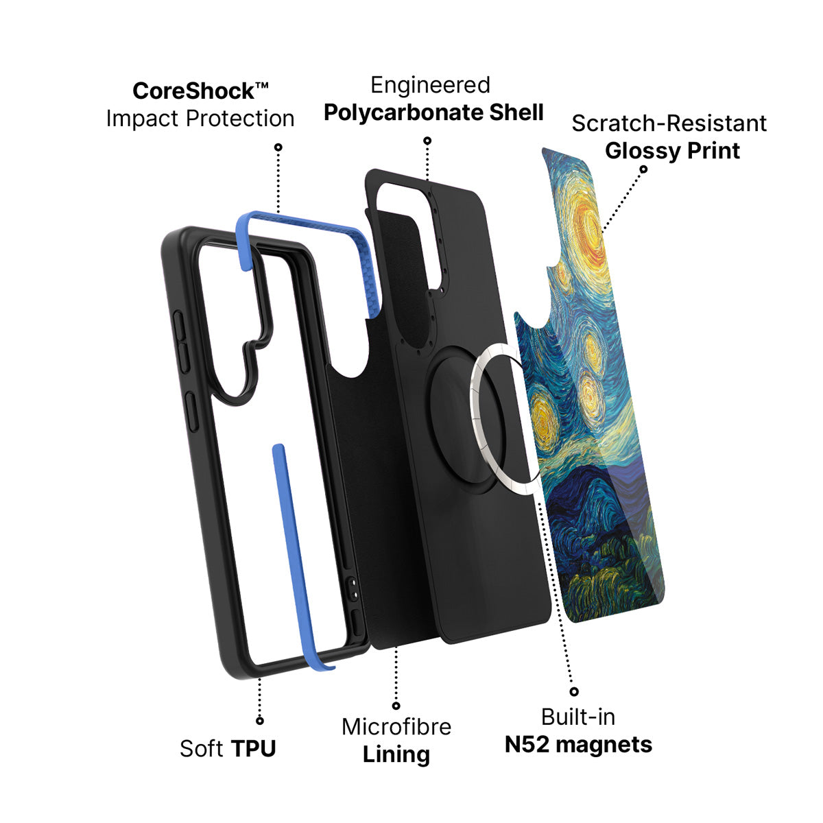 Samsung Galaxy S26 Ultra case construction and features – Astral Waves phone case