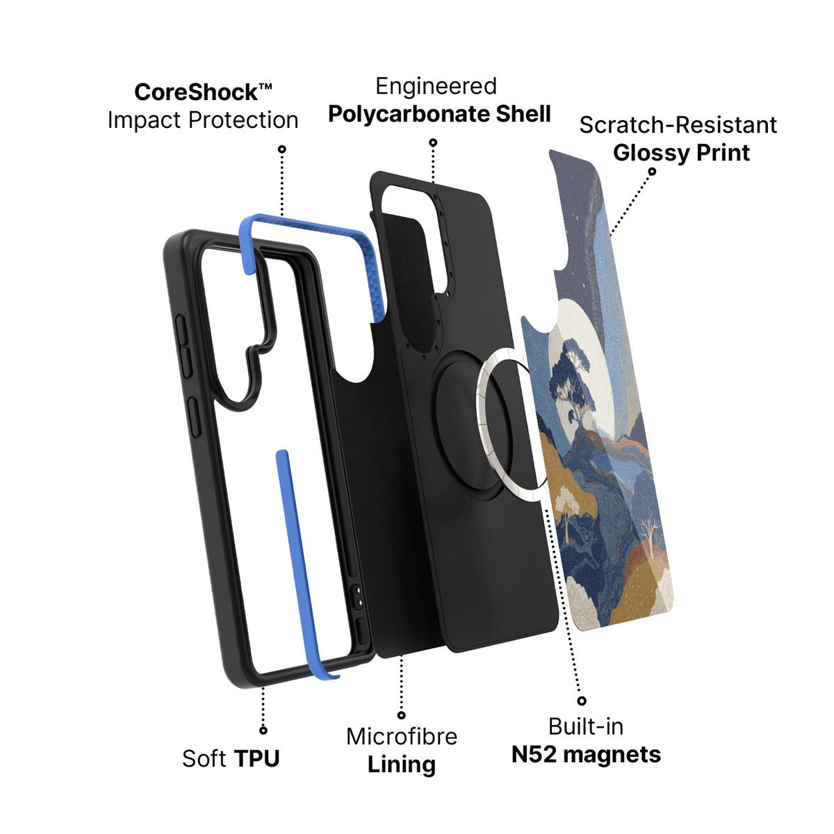 Samsung Galaxy S26 Ultra case construction and features – Aura Farming phone case