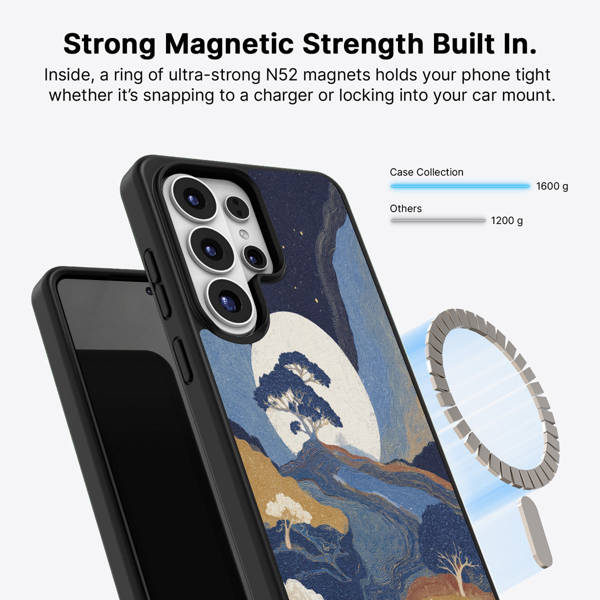 Samsung Galaxy S26 Ultra Qi2 magnetic case with N52 magnets – Aura Farming design