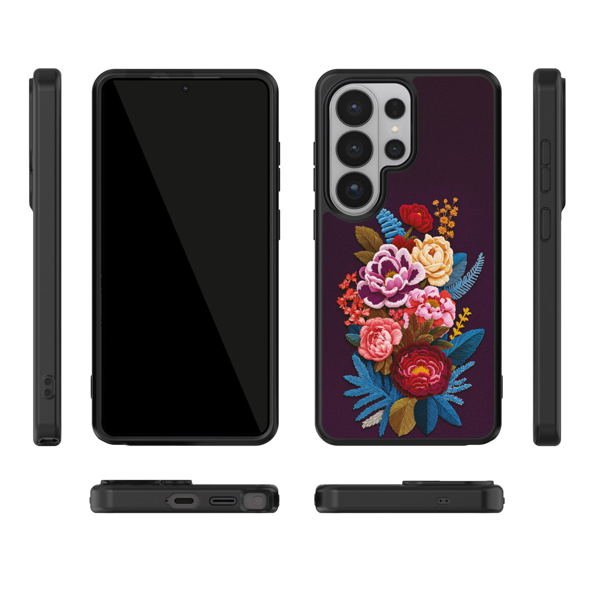 Baroque Bloom Samsung Galaxy S26 Ultra case – multi-angle view