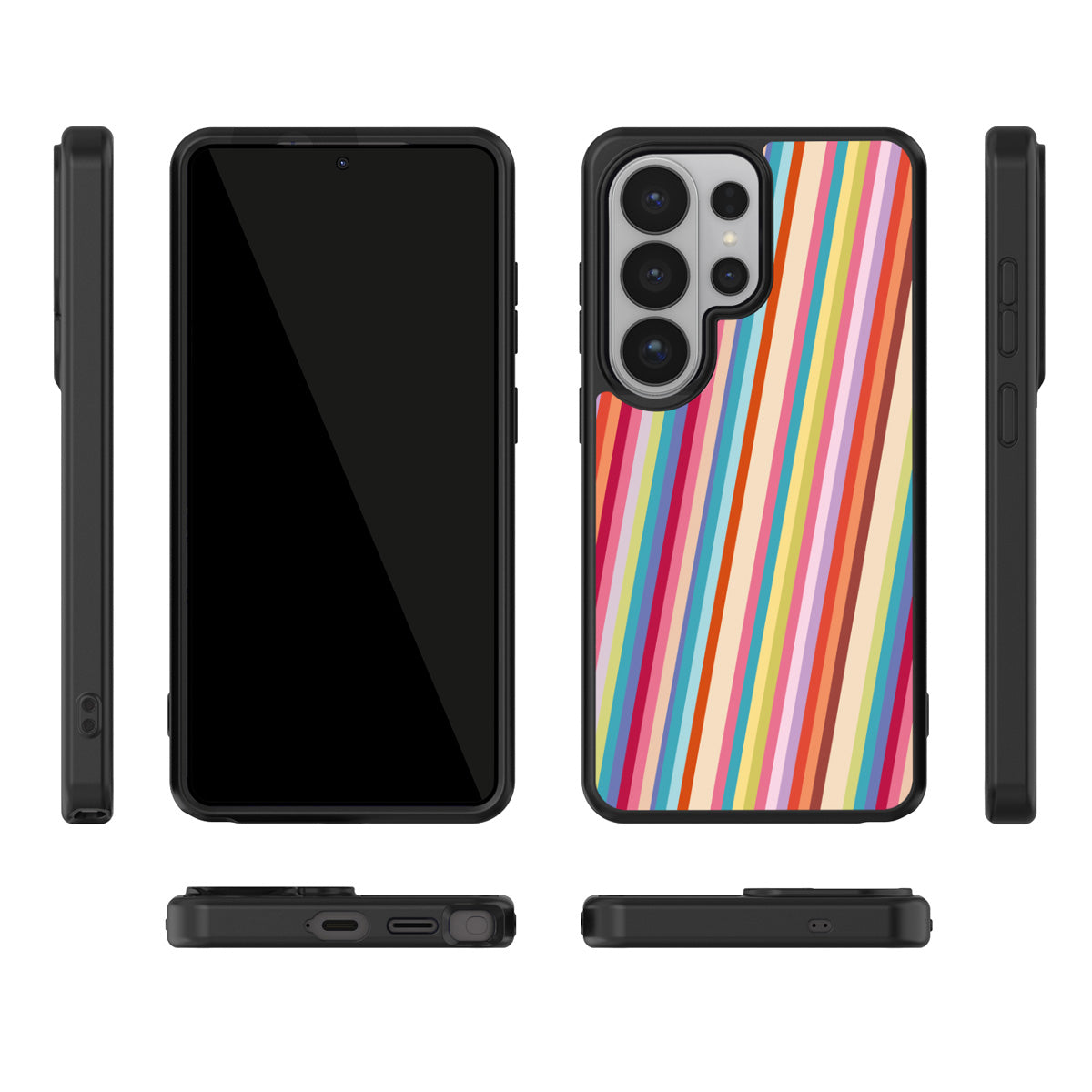 Candy Stripe Samsung Galaxy S26 Ultra case – multi-angle view