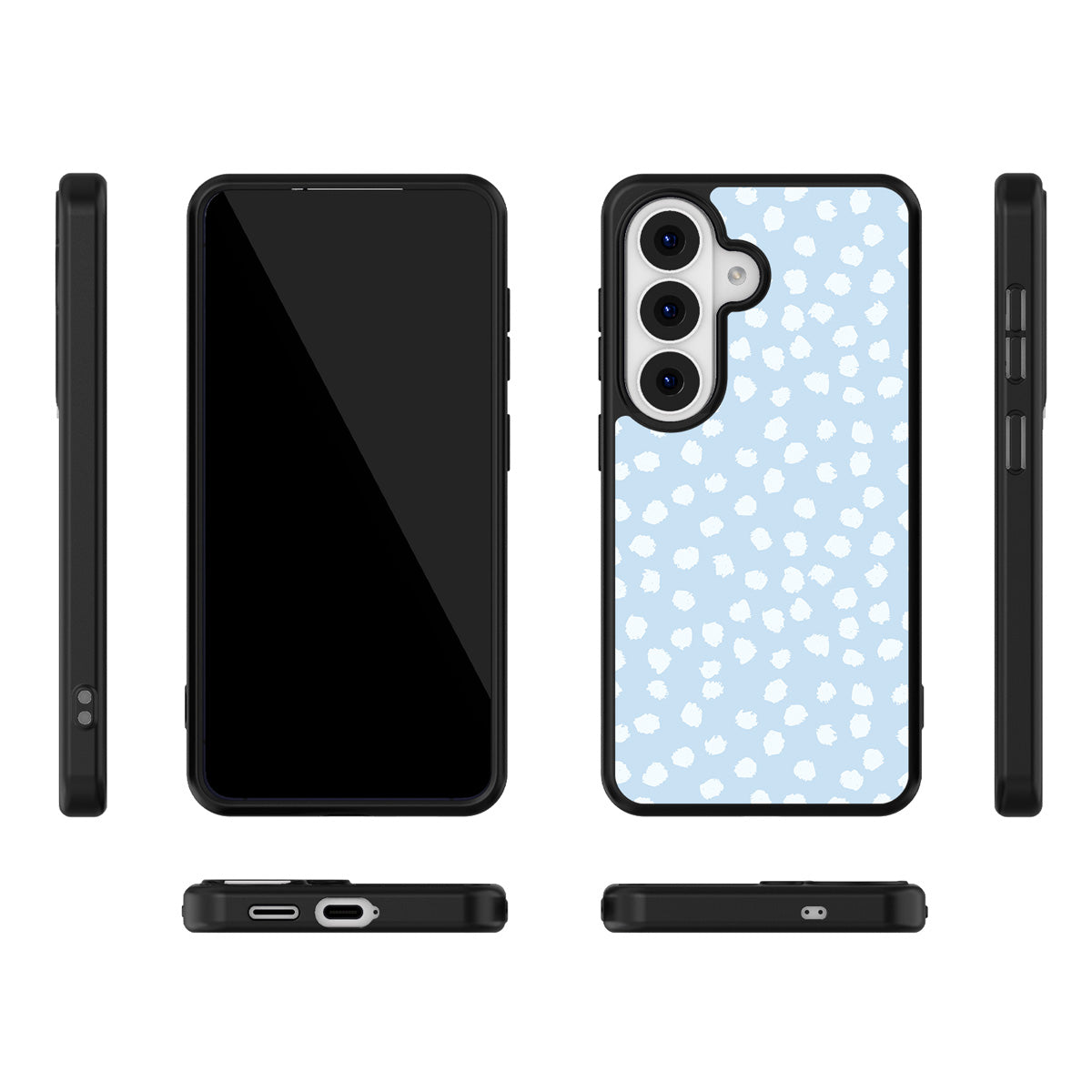 Cloud Dots Samsung Galaxy S26 Plus case – multi-angle view