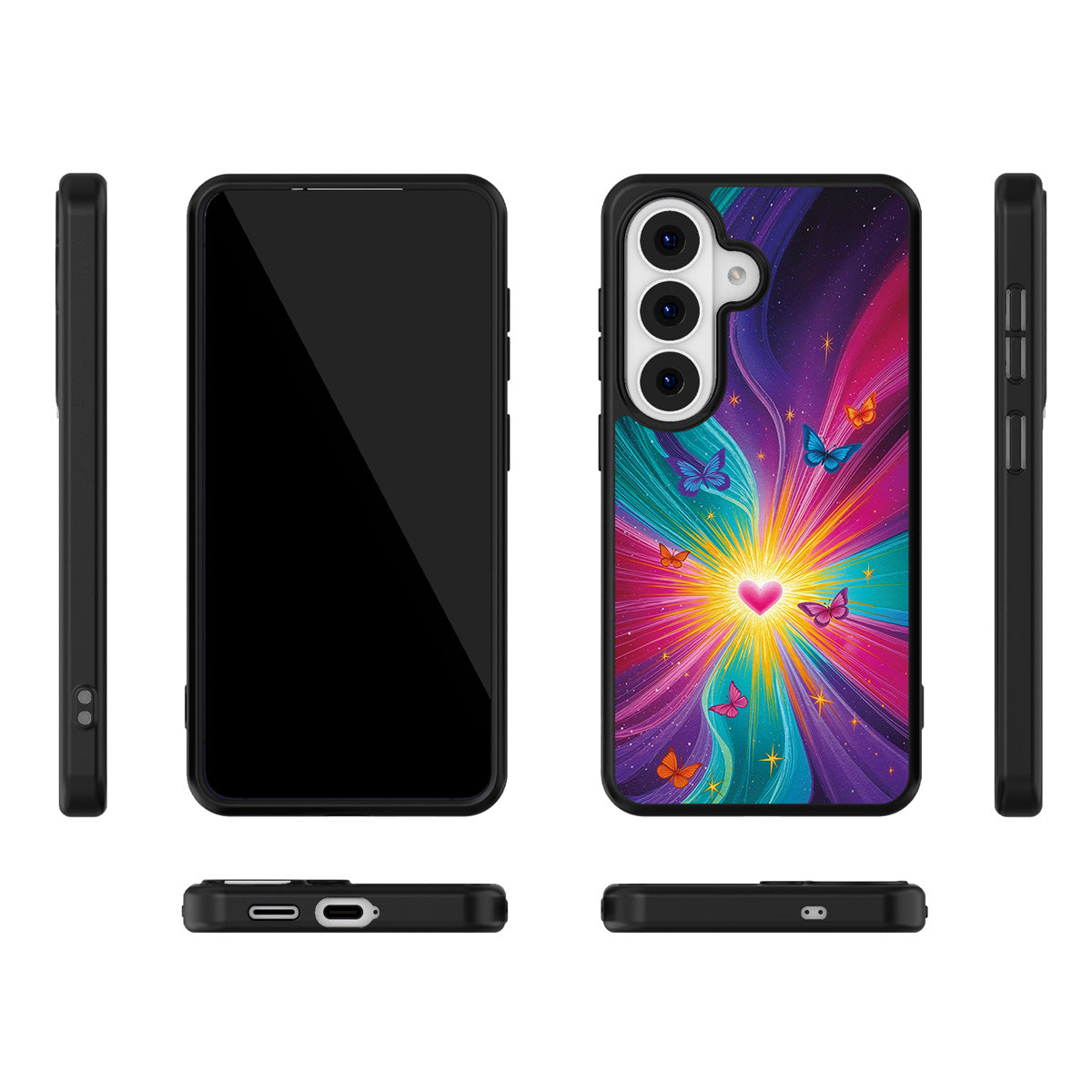 Cosmic Aura Samsung Galaxy S26 case – multi-angle view