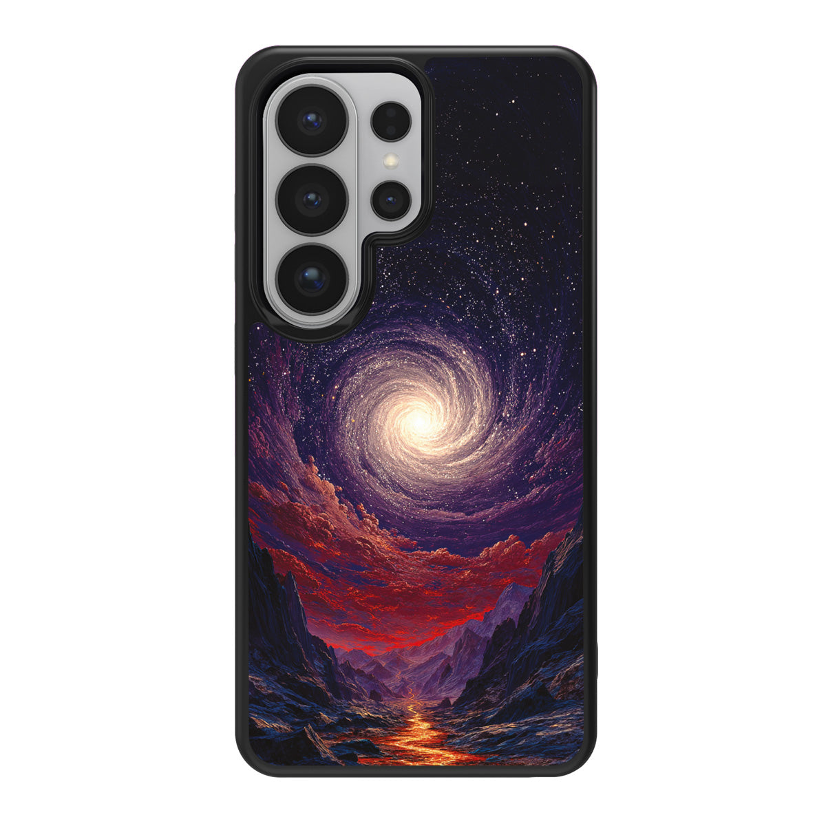 Cosmic Vortex design back view – Samsung Galaxy S26 Ultra case