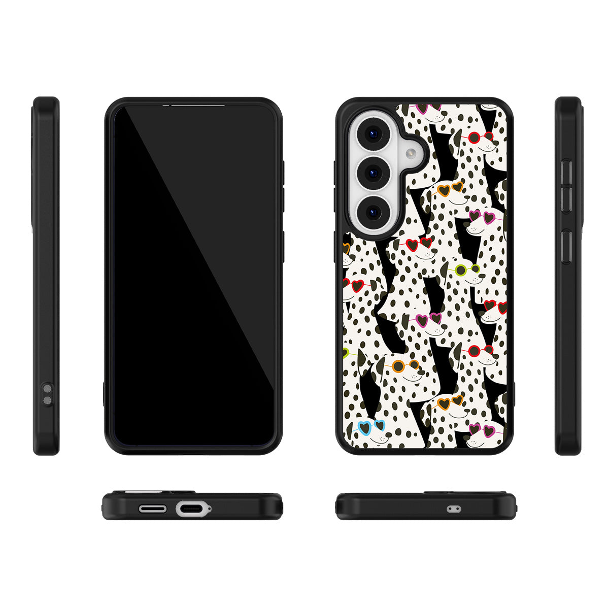 Dalmatian Dog Samsung Galaxy S26 case – multi-angle view