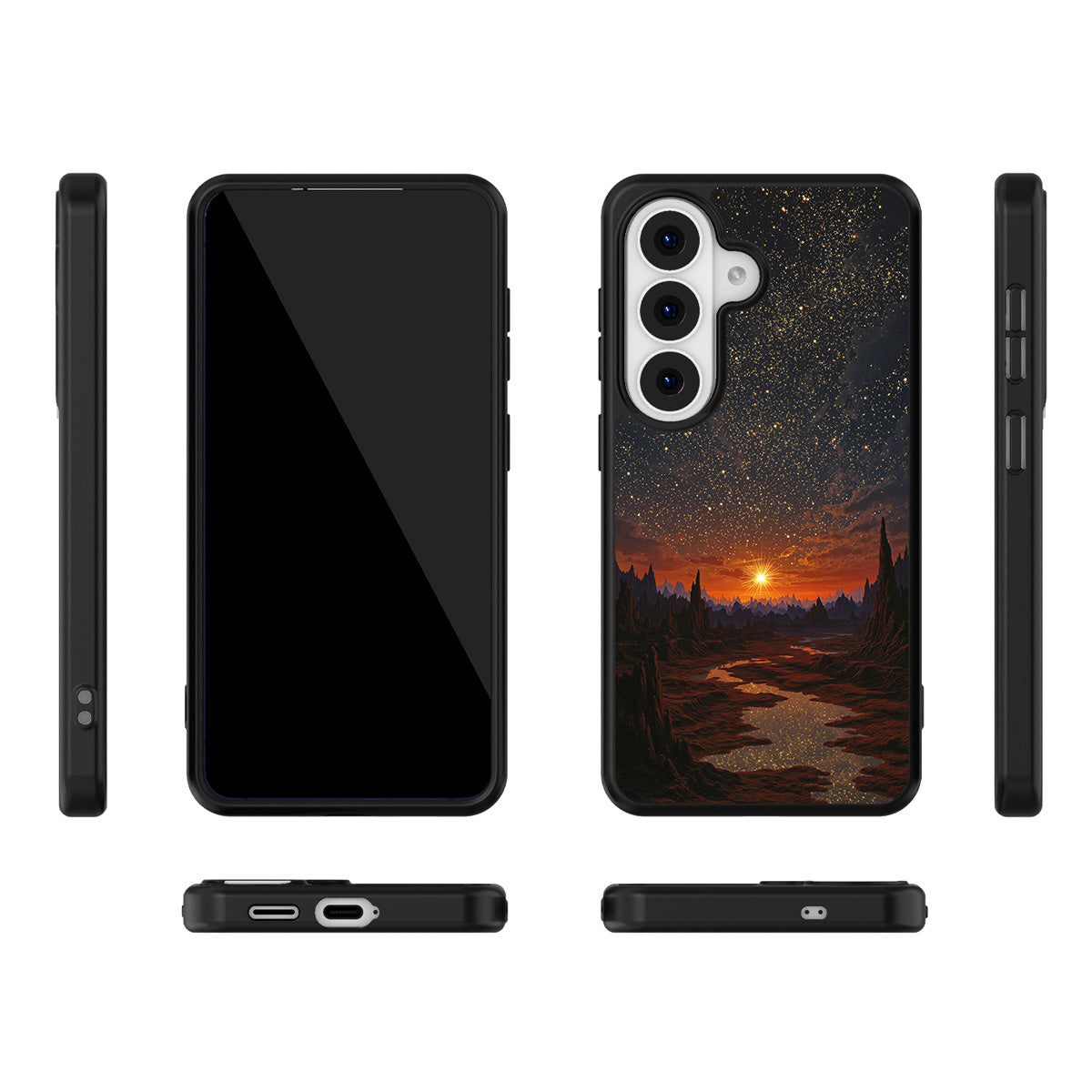 Desert Dusk Samsung Galaxy S26 Plus case – multi-angle view