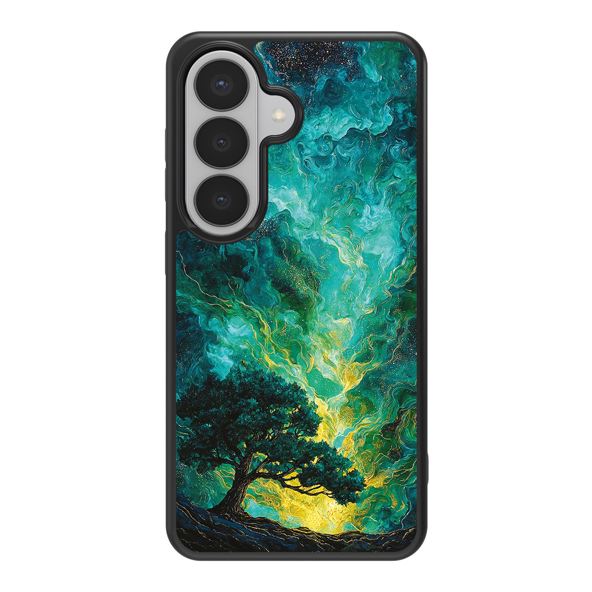 Emerald Storm design back view – Samsung Galaxy S26 case