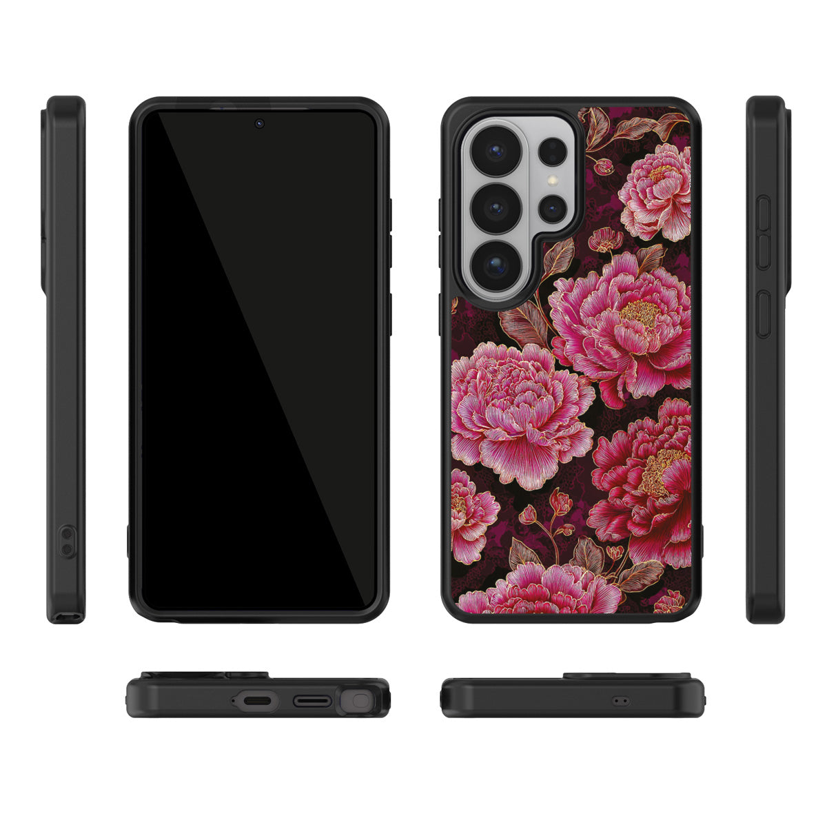 Floral Opulence Samsung Galaxy S26 Ultra case – multi-angle view