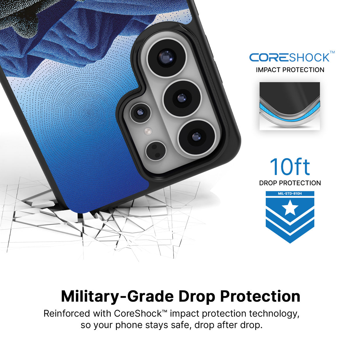 Indigo Hills Samsung Galaxy S26 Ultra case with 10ft military-grade drop protection
