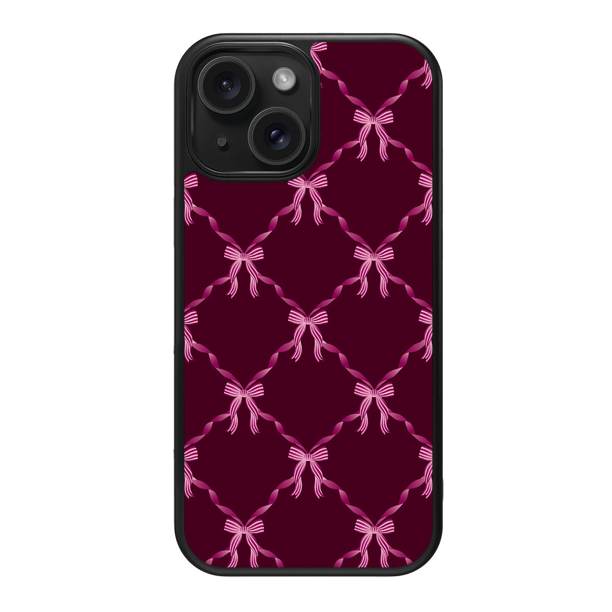 Bordeaux Bow - iPhone 13 Case