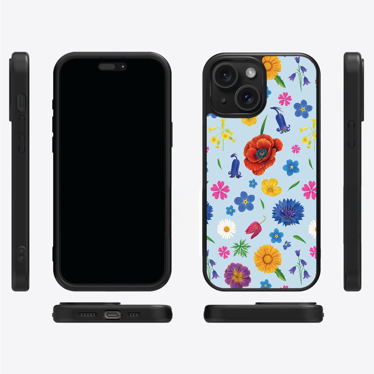 British Wildflowers - iPhone 13 Case #case type_core (magsafe), #case type_core (non magsafe)