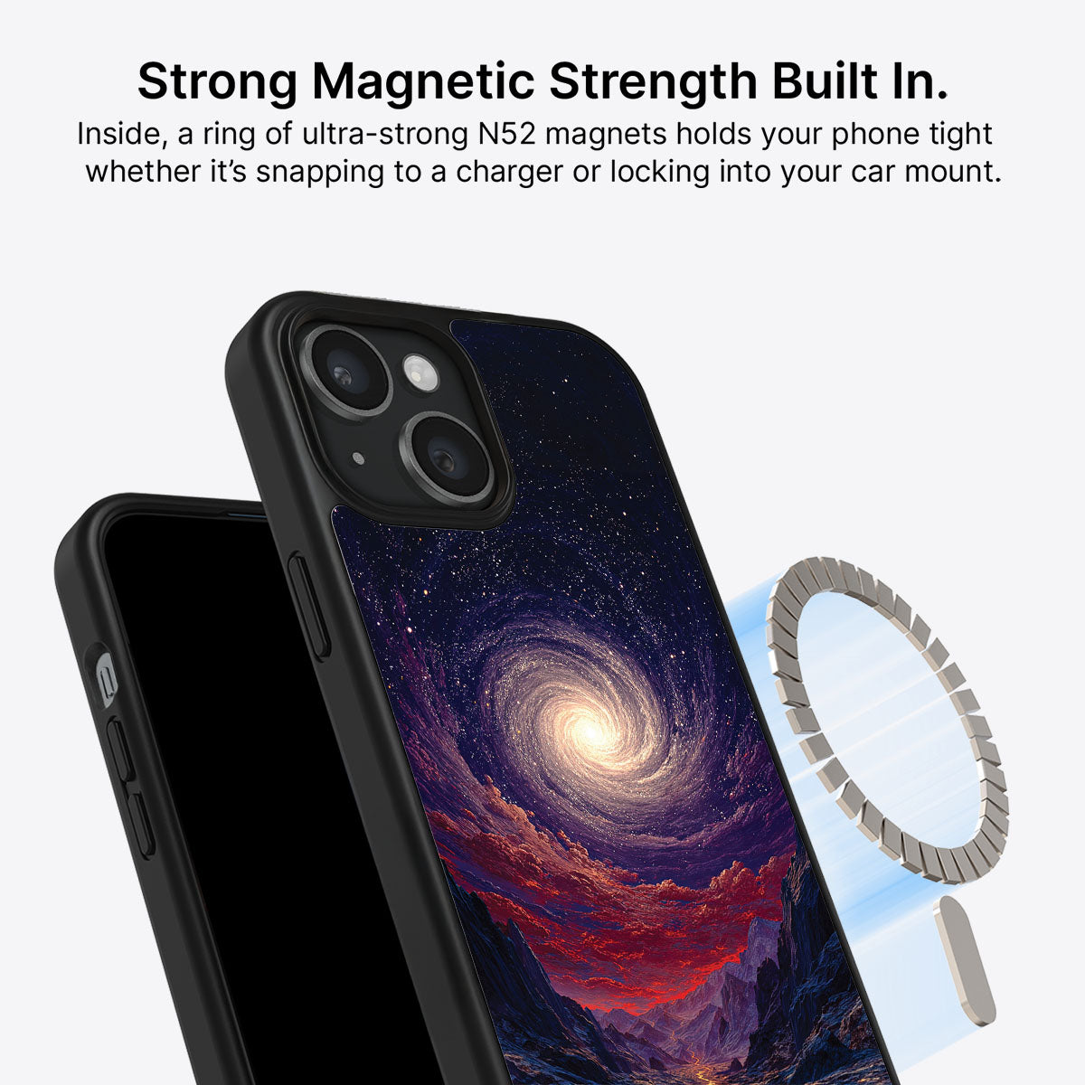 iPhone 13 MagSafe case – Cosmic Vortex design