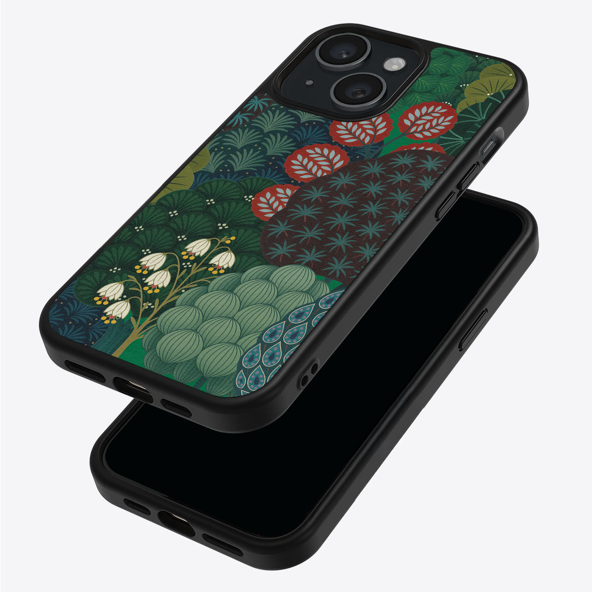 Flourishing Forests iPhone 13 case – back and side view