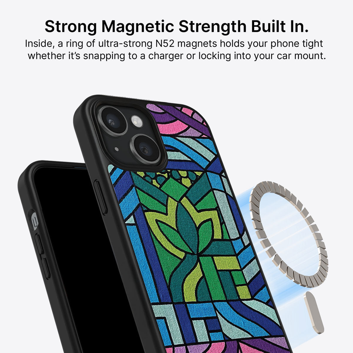 Green Flame - iPhone 13 Case #case type_core (magsafe)