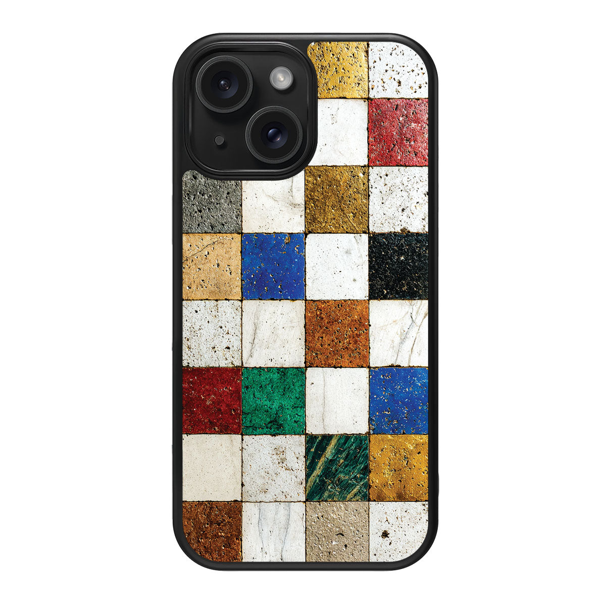 Heritage Mosaic design back view – iPhone 13 case
