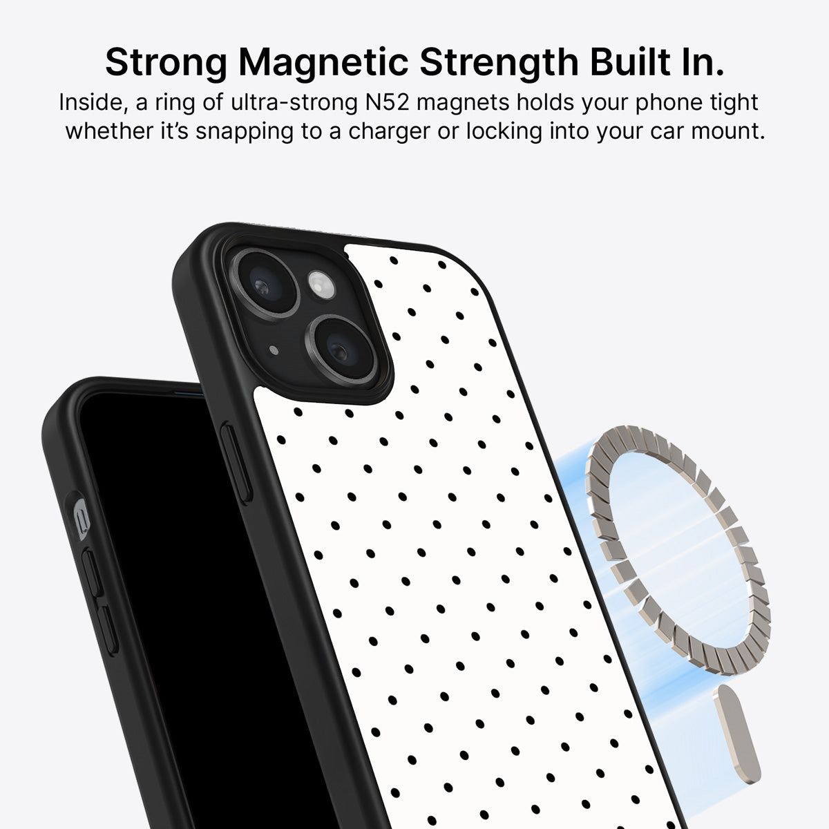 iPhone 13 MagSafe case – Ivory Sprinkle design
