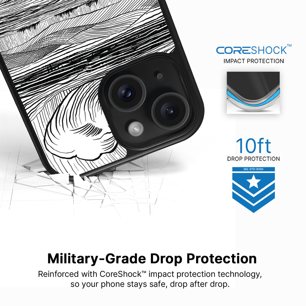 Linear Landscape - iPhone 13 Case #case type_core (magsafe), #case type_core (non magsafe)