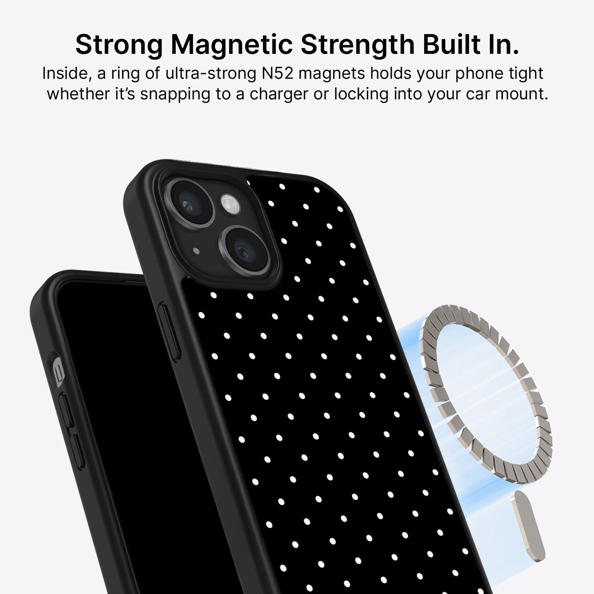 iPhone 13 MagSafe case – Midnight Confetti design