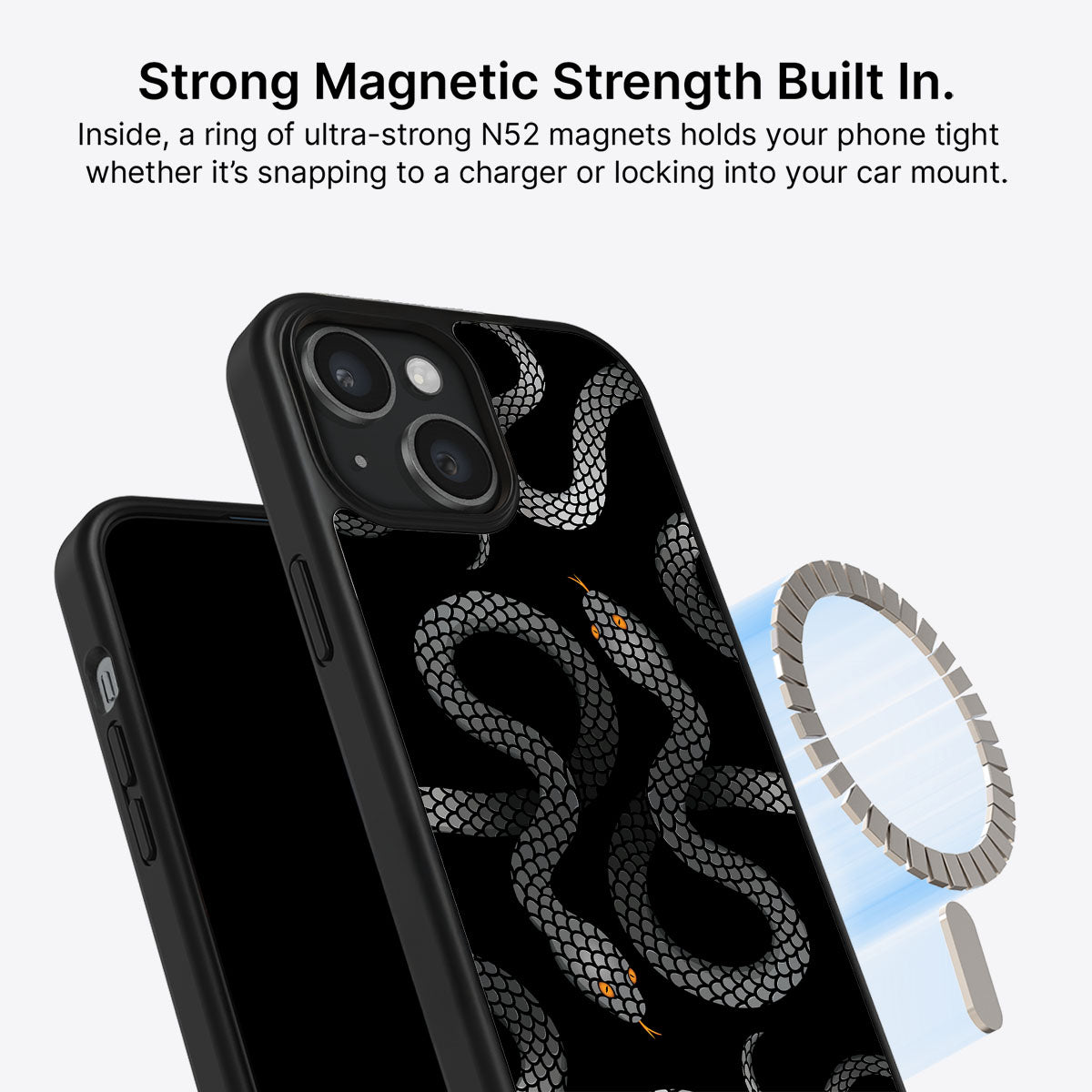Noir Serpent - iPhone 13 Case #case type_core (magsafe)