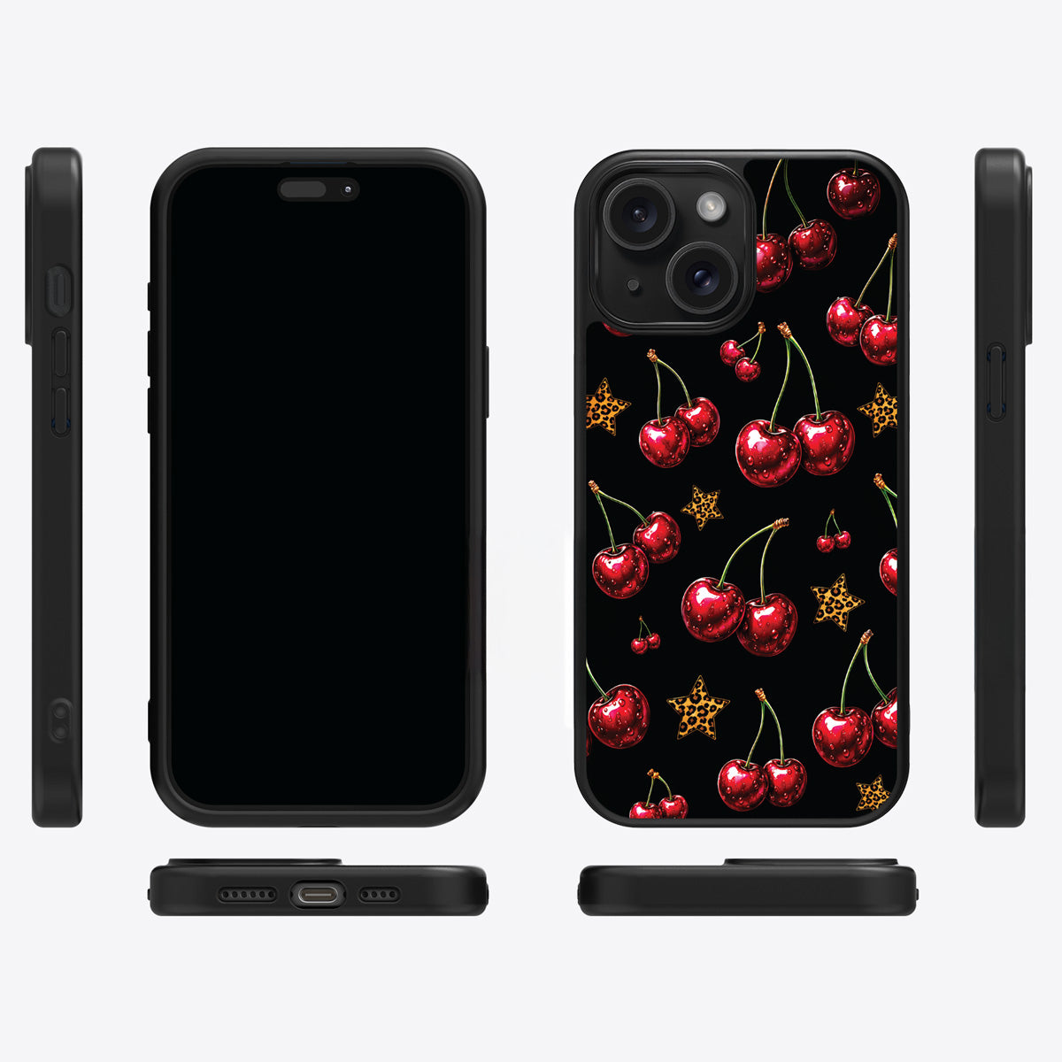 Rebel Cherry iPhone 13 case cover – multi-angle view