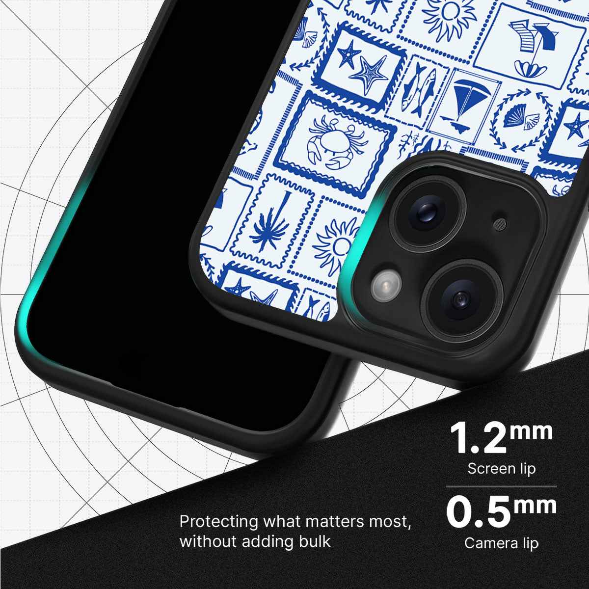 Seaside Sketches - iPhone 13 Case #case type_core (magsafe), #case type_core (non magsafe)