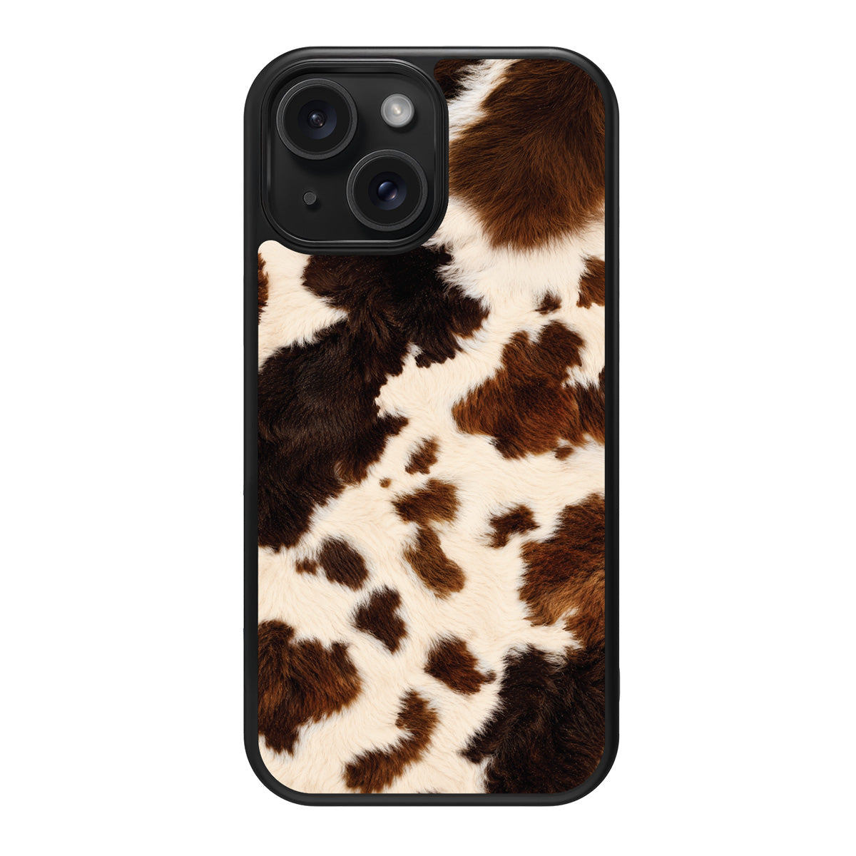 Cowhide Designer iPhone 13 Case – Swiss Cow | MagSafe
