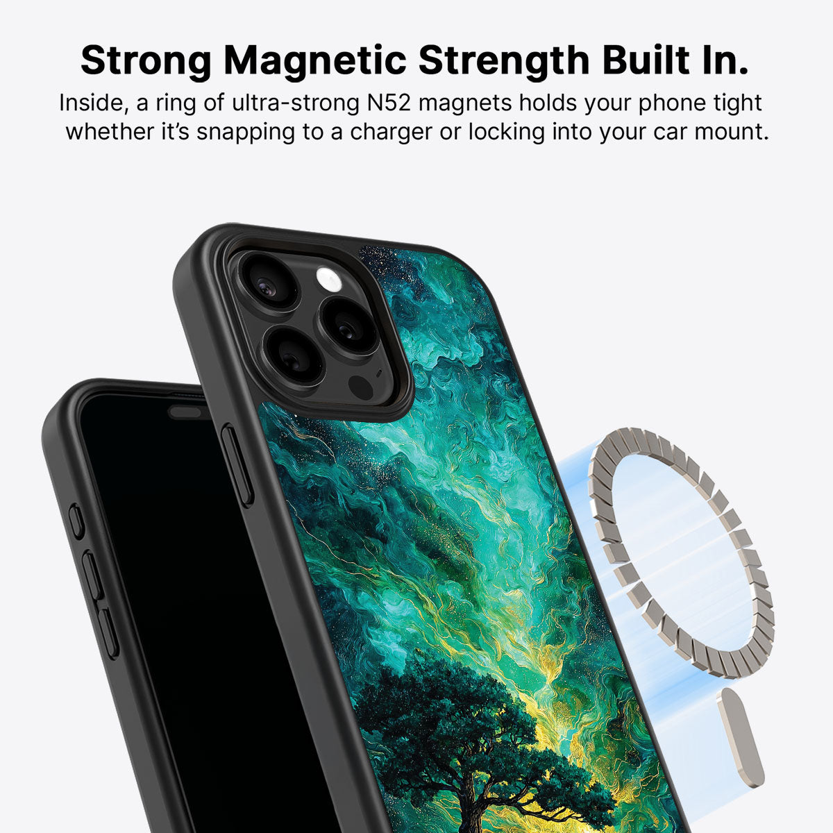 Emerald Storm - iPhone 13 Pro Case #case type_core (magsafe)