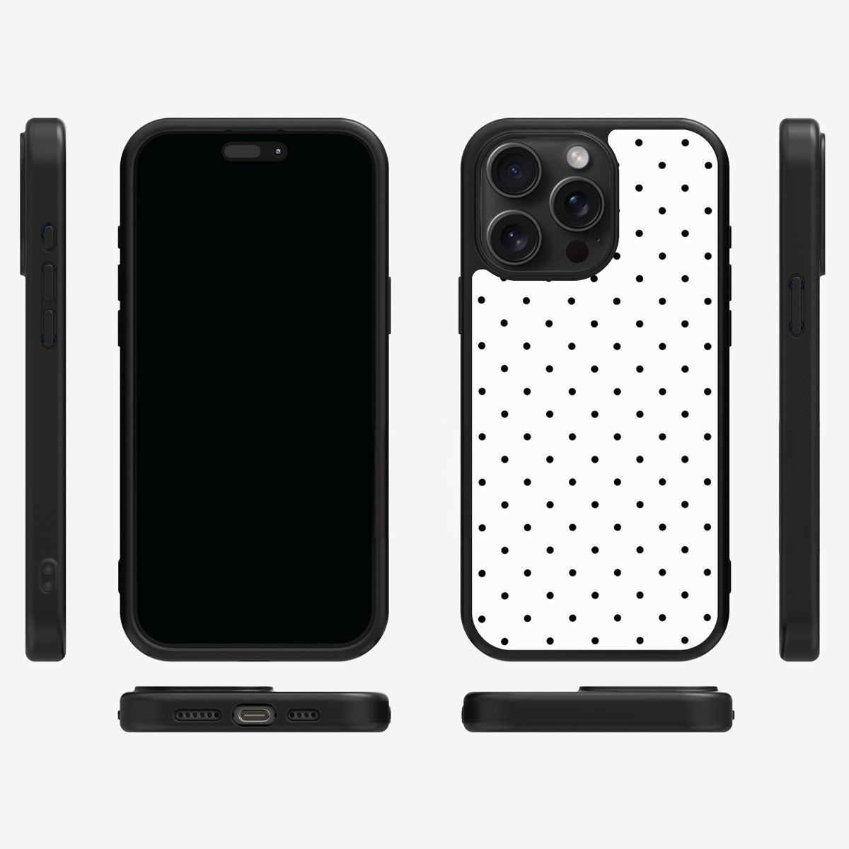 Ivory Sprinkle iPhone 13 Pro case cover – multi-angle view