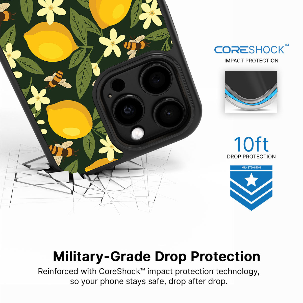 Lemon and Bees - iPhone 13 Pro Case #case type_core (magsafe), #case type_core (non magsafe)