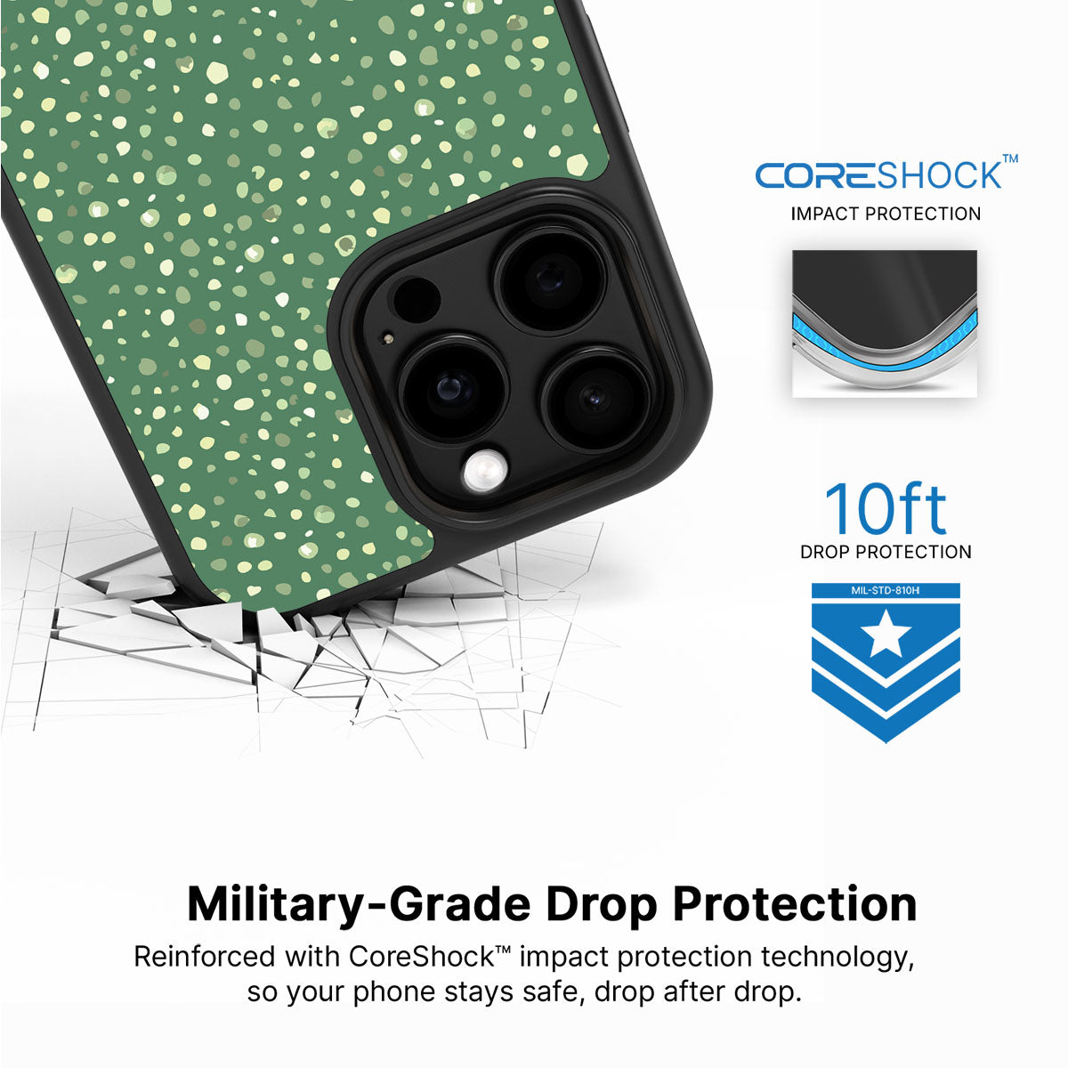 Moss Mosaic - iPhone 13 Pro Case #case type_core (magsafe), #case type_core (non magsafe)