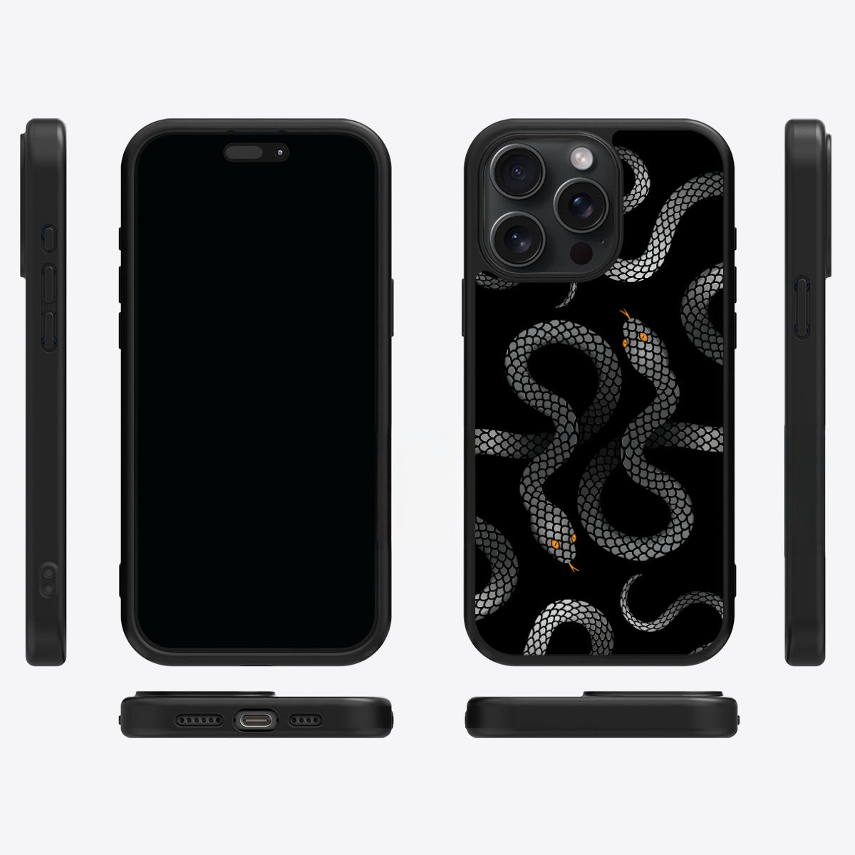 Noir Serpent - iPhone 13 Pro Case #case type_core (magsafe), #case type_core (non magsafe)