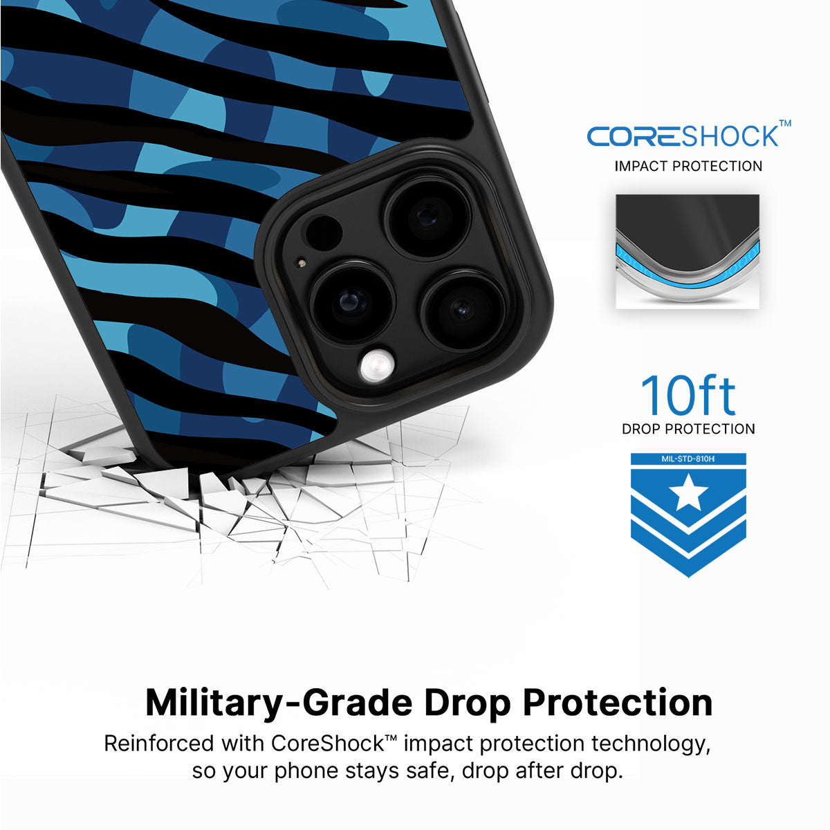 Ocean Camo - iPhone 13 Pro Case, #case type_core (magsafe), #case type_core (non magsafe)