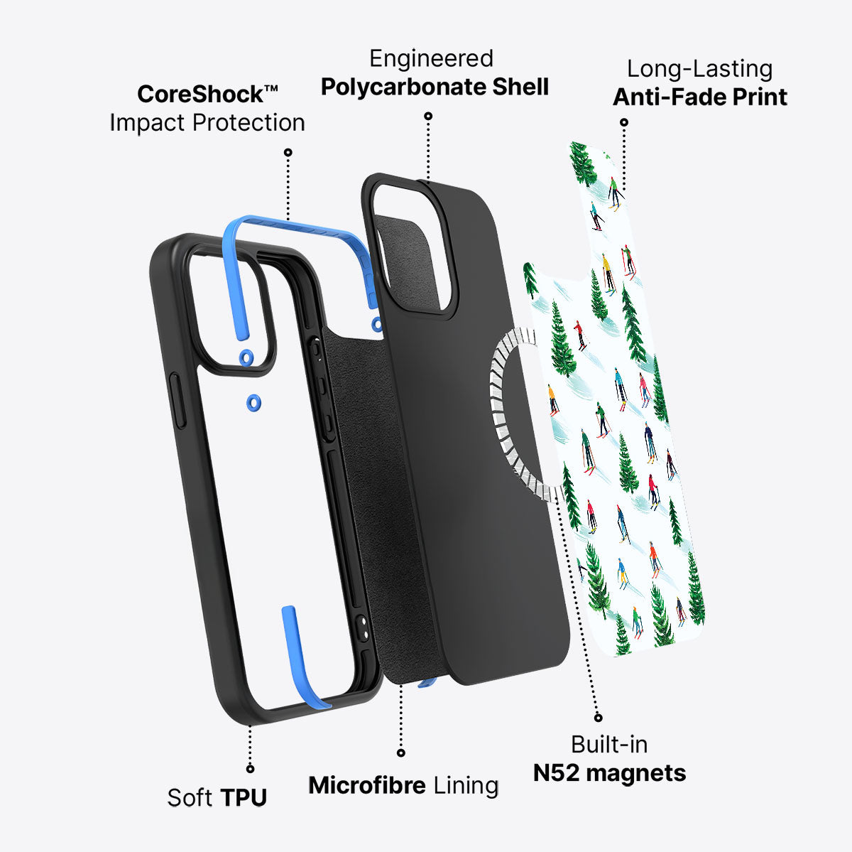 Ski Club - iPhone 13 Pro Case #case type_core (magsafe)