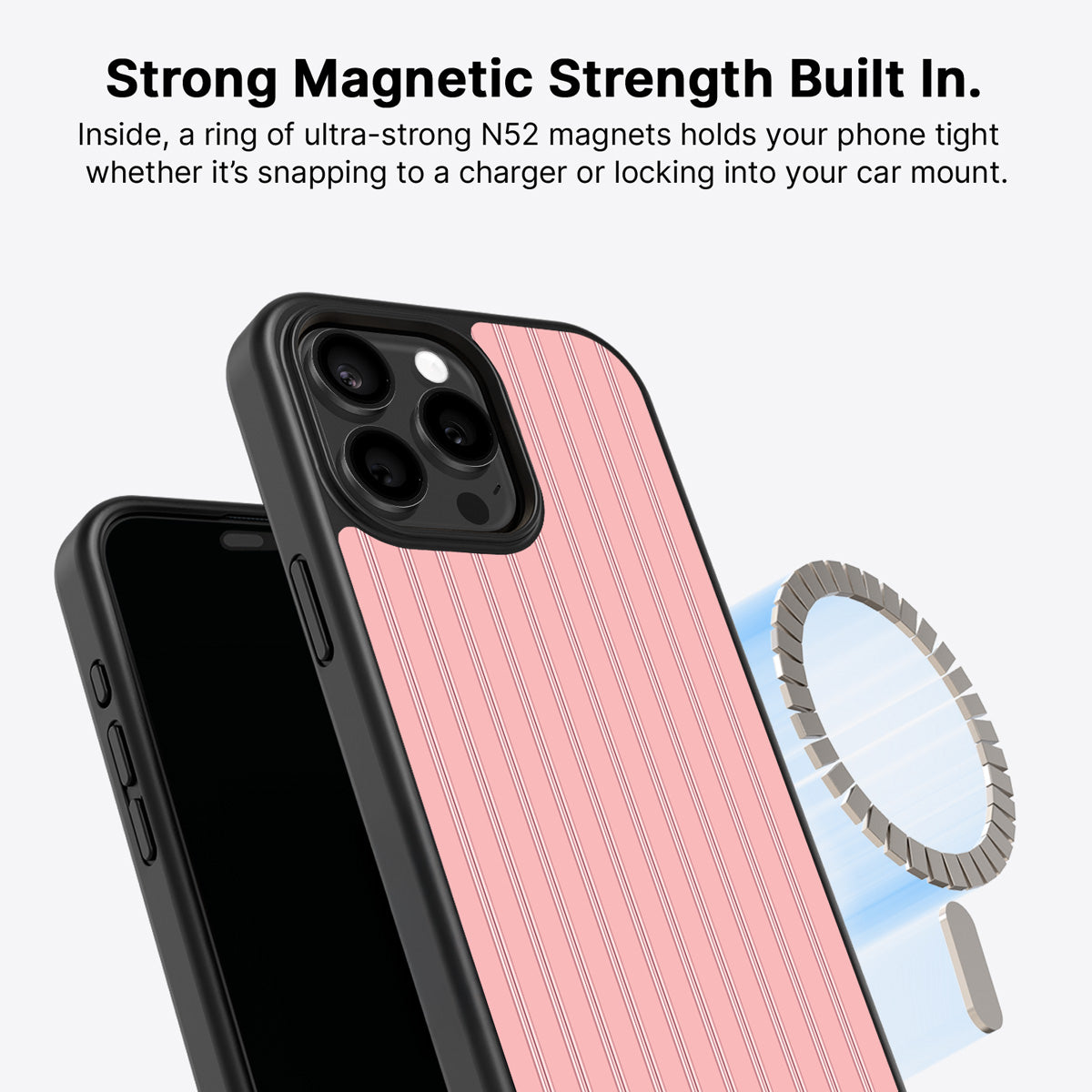iPhone 13 Pro MagSafe case – Sorbet Pinstripe design