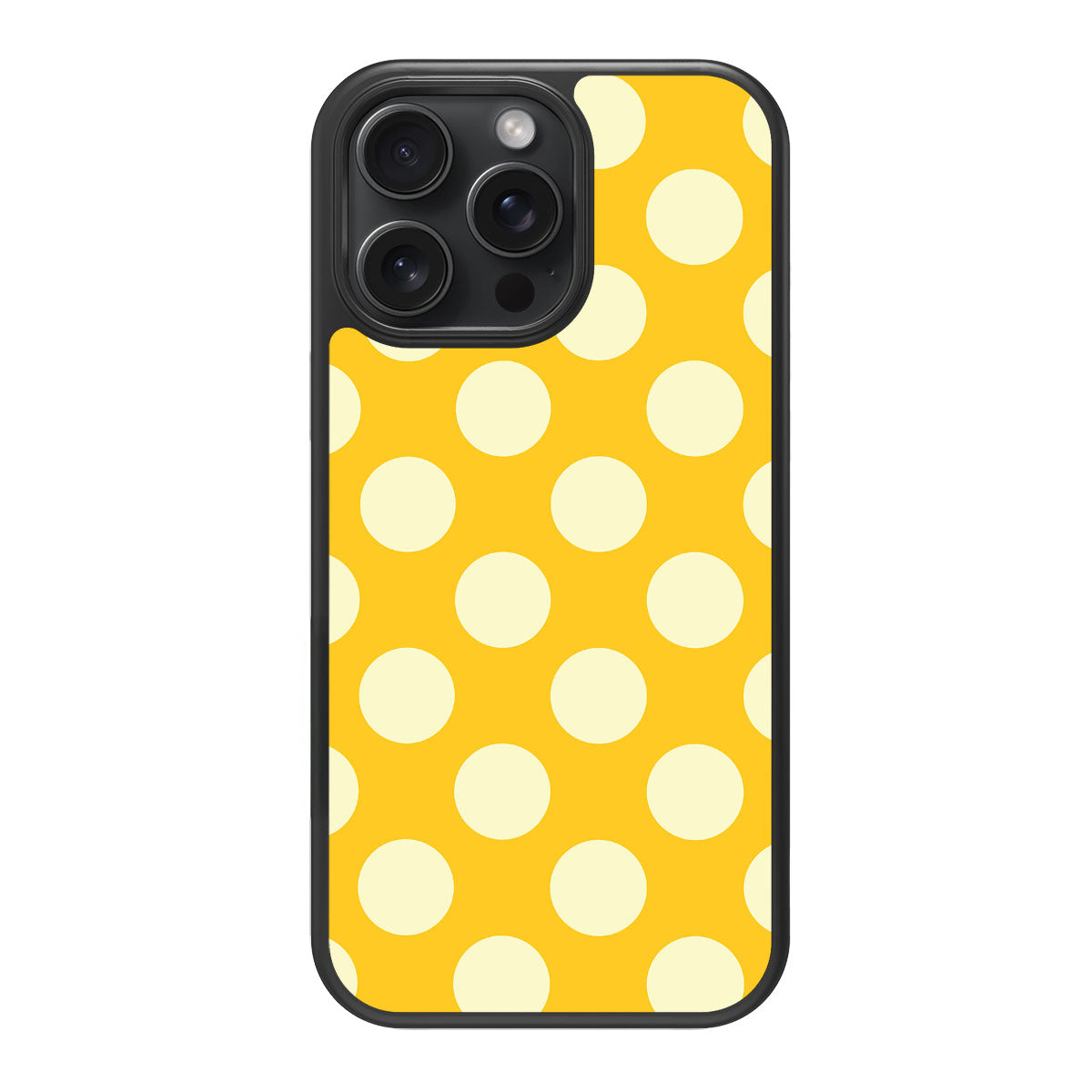 Sunny Dots design back view – iPhone 13 Pro case