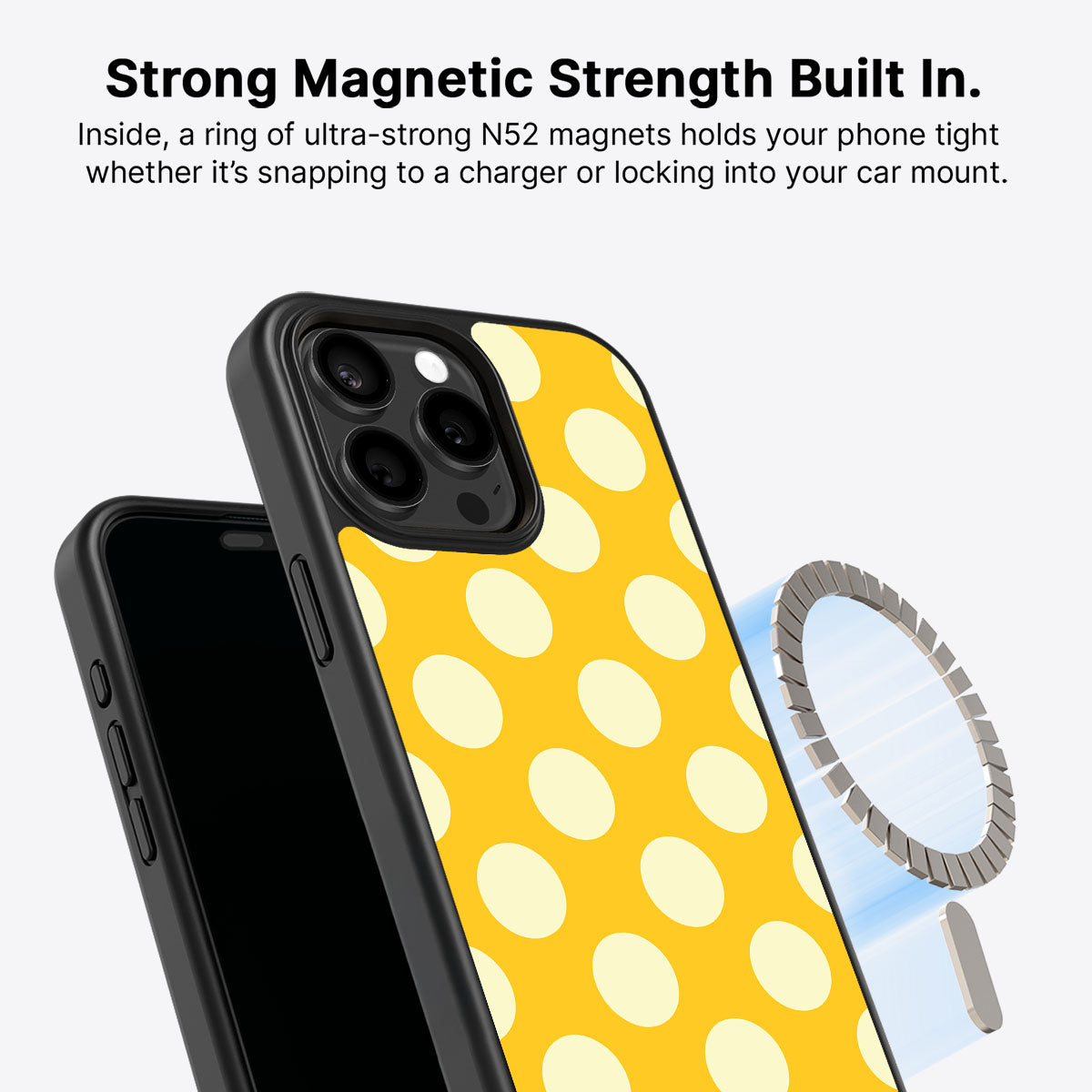 iPhone 13 Pro MagSafe case – Sunny Dots design