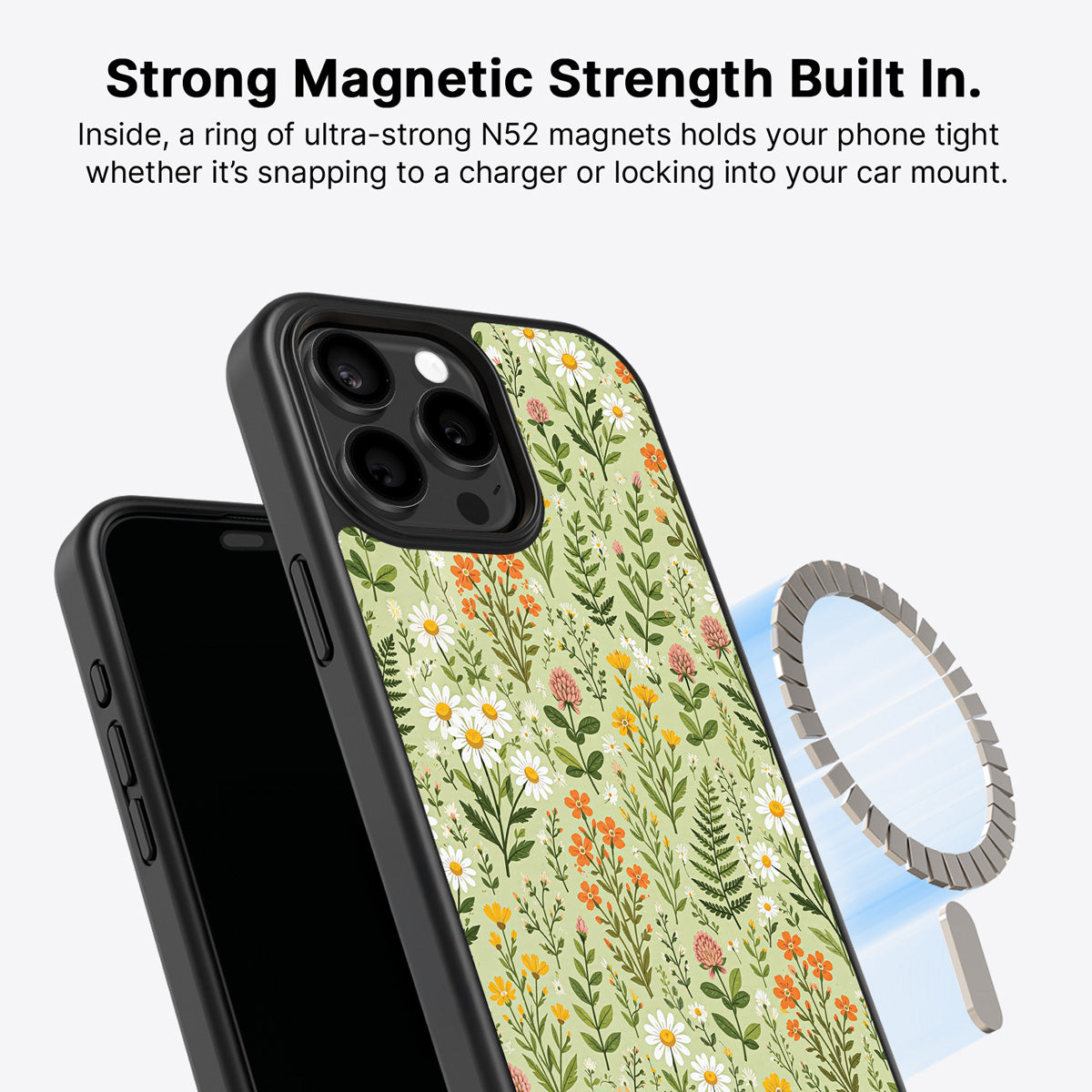 iPhone 13 Pro MagSafe case – Wildflower Meadow design