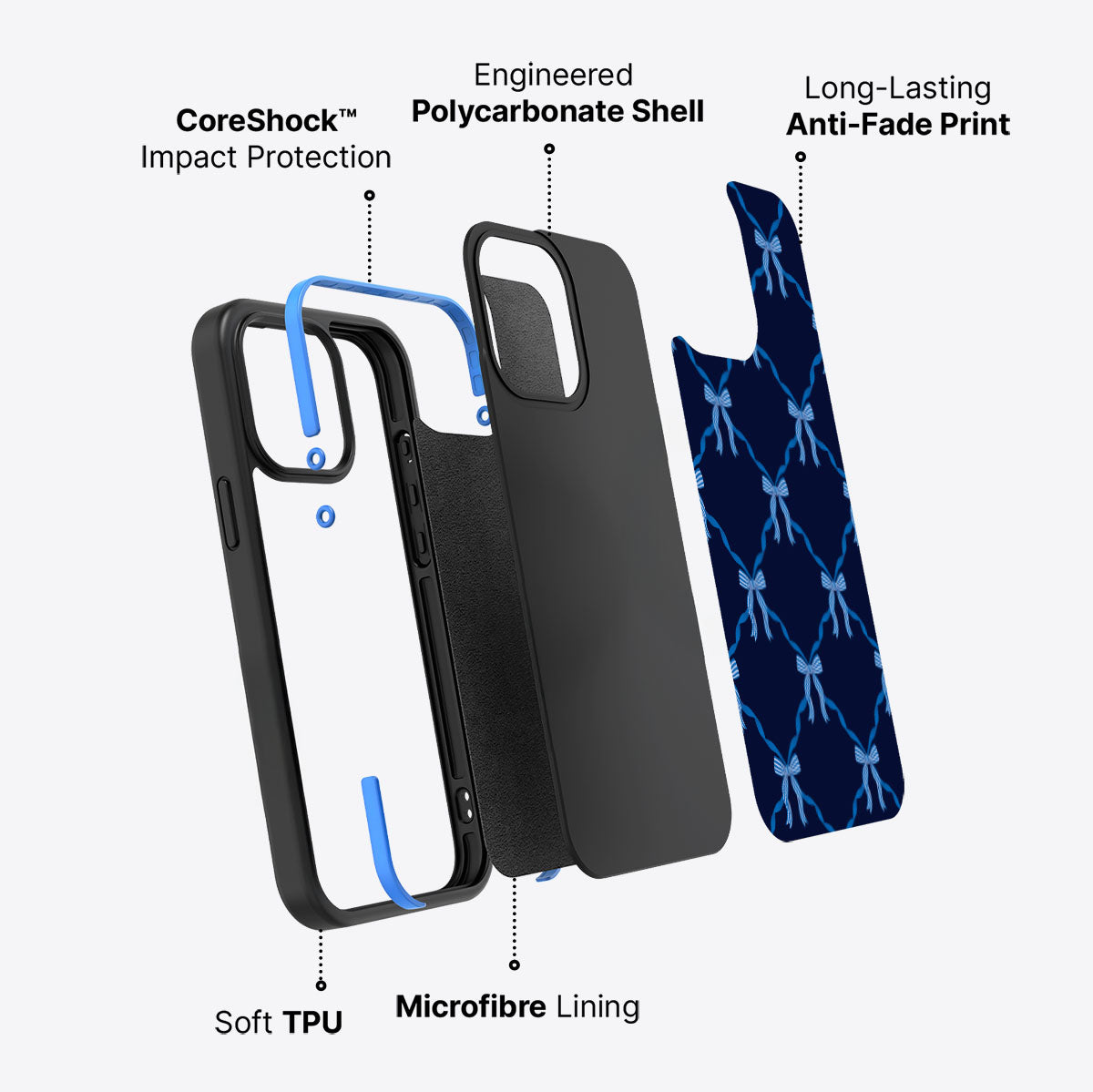 Azure Elegance - iPhone 13 Pro Max Case