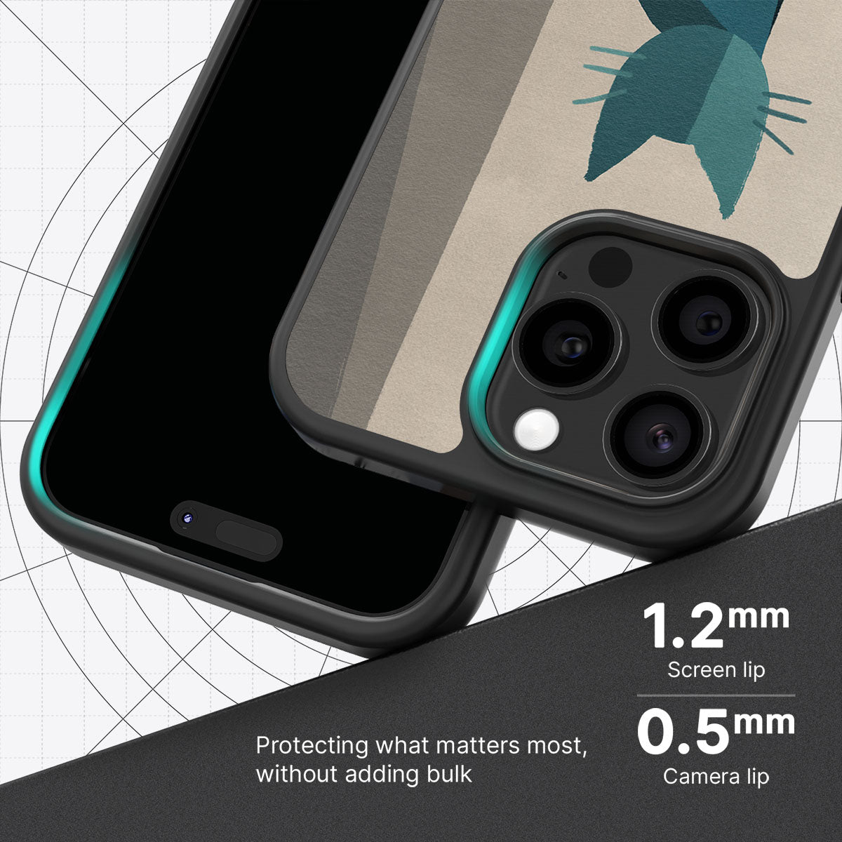 Cubist Feline - iPhone 13 Pro Max Case #case type_core (magsafe), #case type_core (non magsafe)