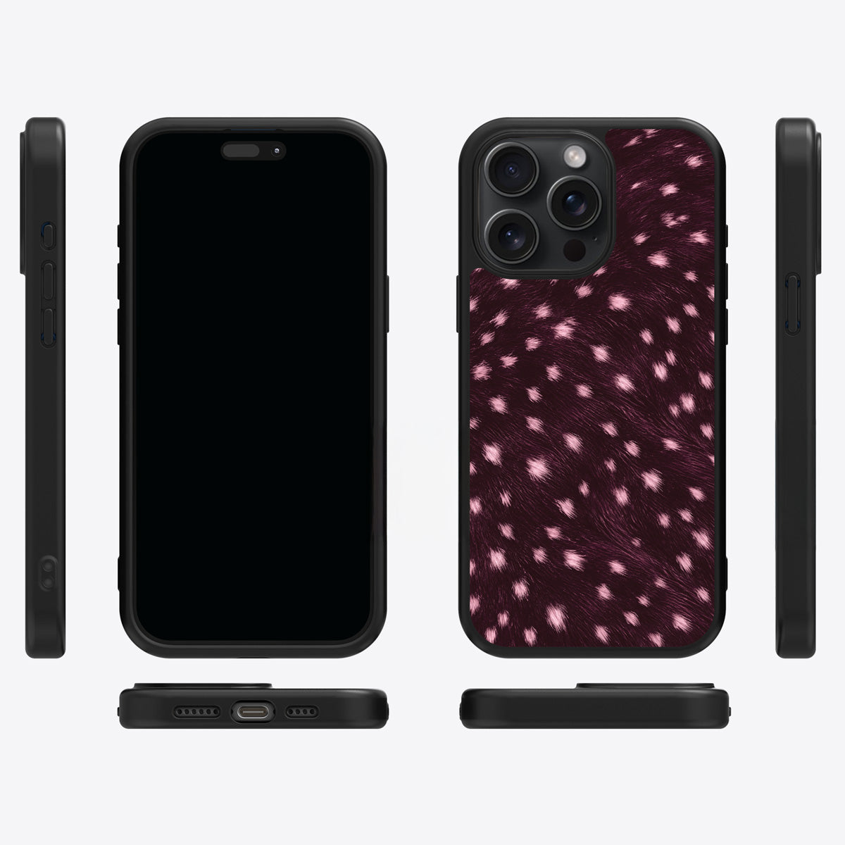 Fawn Spots iPhone 13 Pro Max case cover – multi-angle view