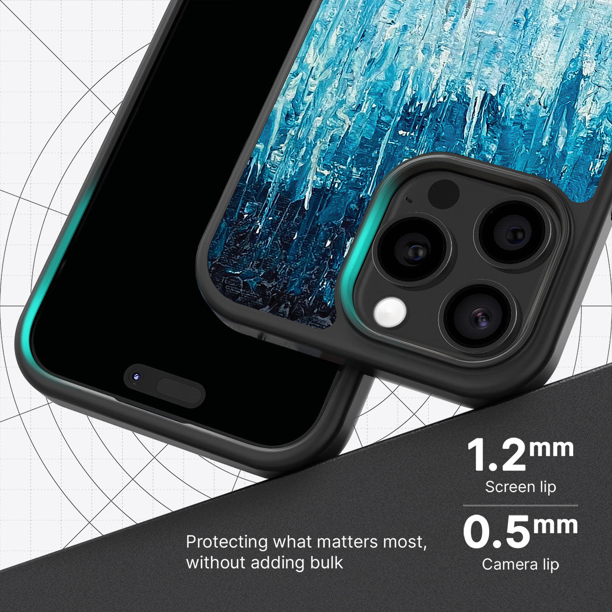 Impasto Tides - iPhone 13 Pro Max Case #case type_core (magsafe), #case type_core (non magsafe)