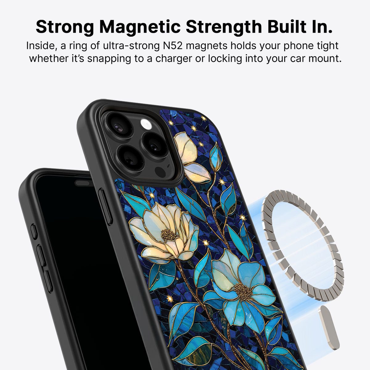 iPhone 13 Pro Max Case with MagSafe – Midnight Magnolia