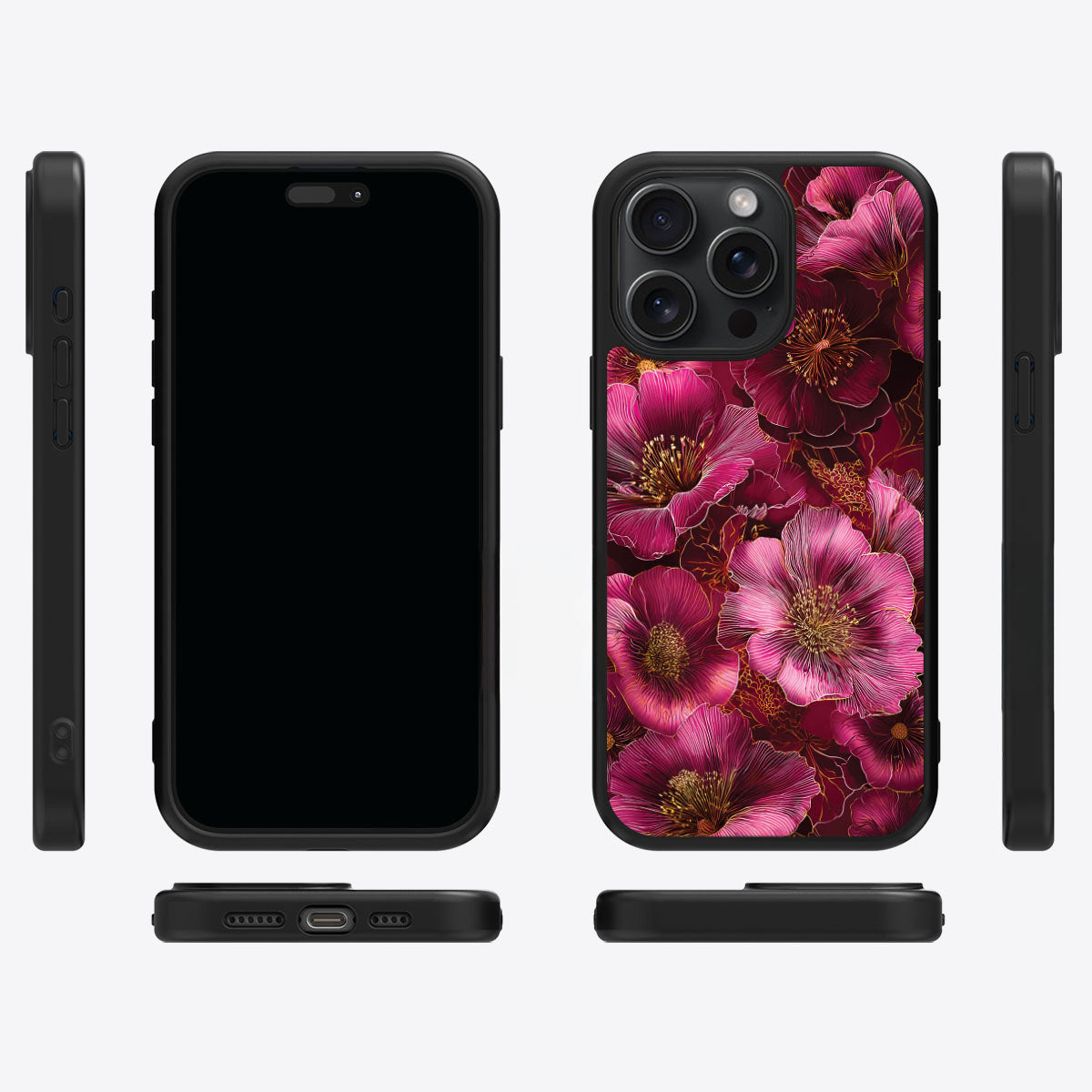 Ruby Flora - iPhone 13 Pro Max Case #case type_core (magsafe), #case type_core (non magsafe)
