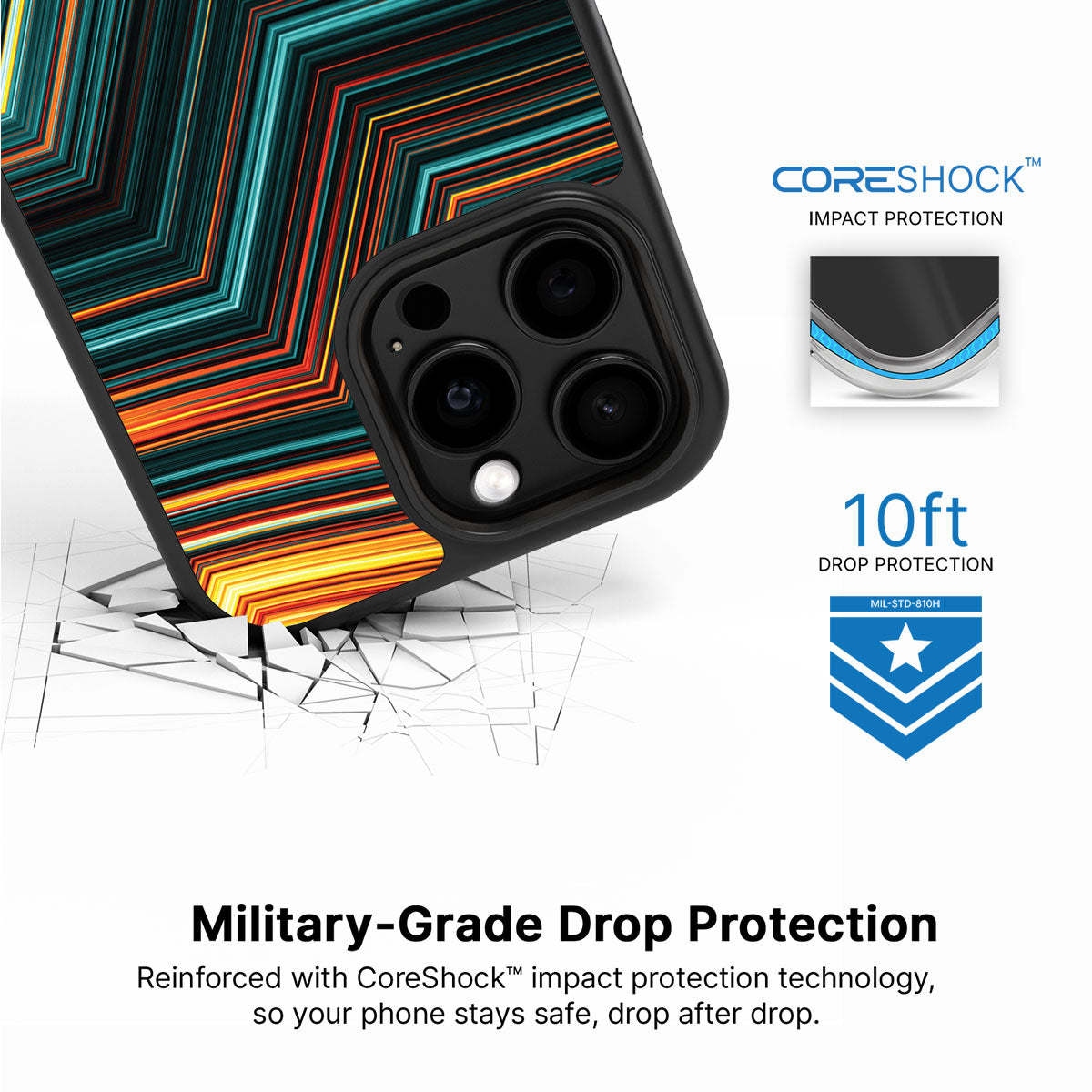 Techno Waves - iPhone 13 Pro Max Case #case type_core (magsafe), #case type_core (non magsafe)