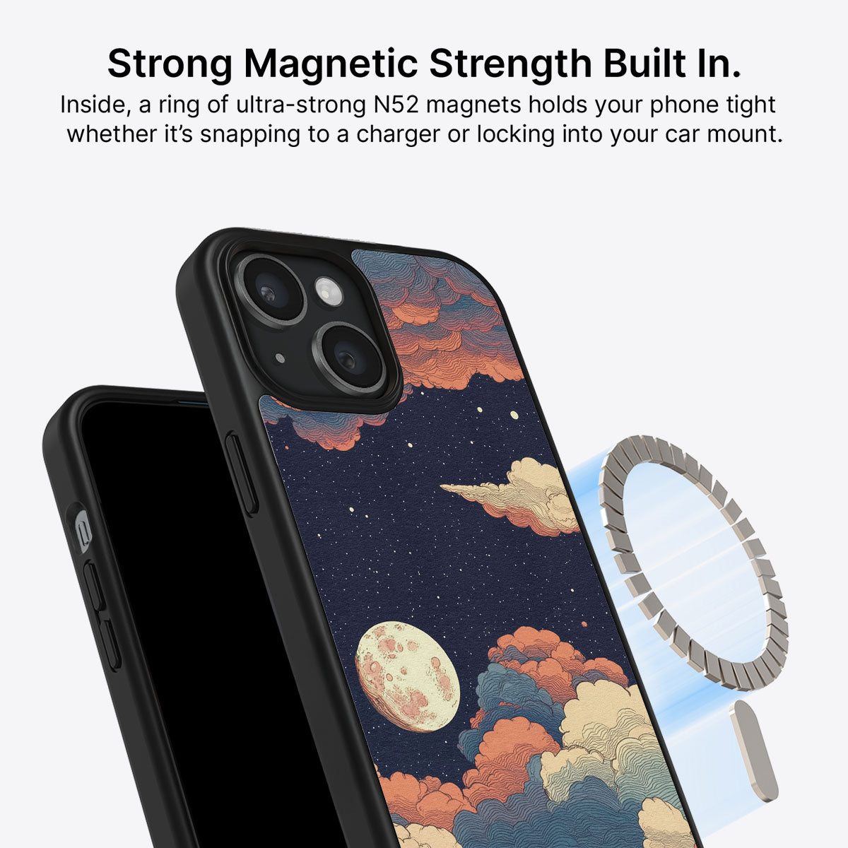 Blushed Moon - iPhone 14 Case #case type_core (magsafe)