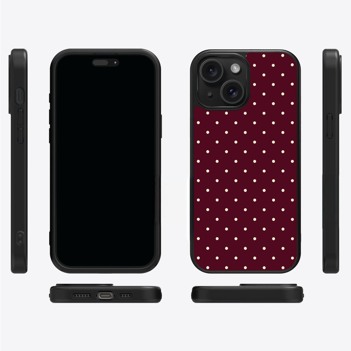 Burgundy Bloom - iPhone 14 Case #case type_core (magsafe), #case type_core (non magsafe)