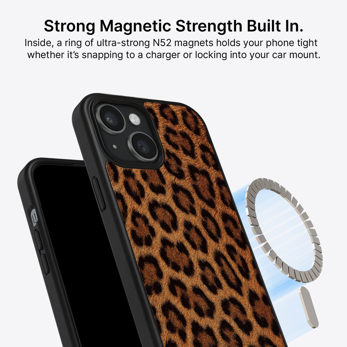 iPhone 14 MagSafe case – Classic Leopard design