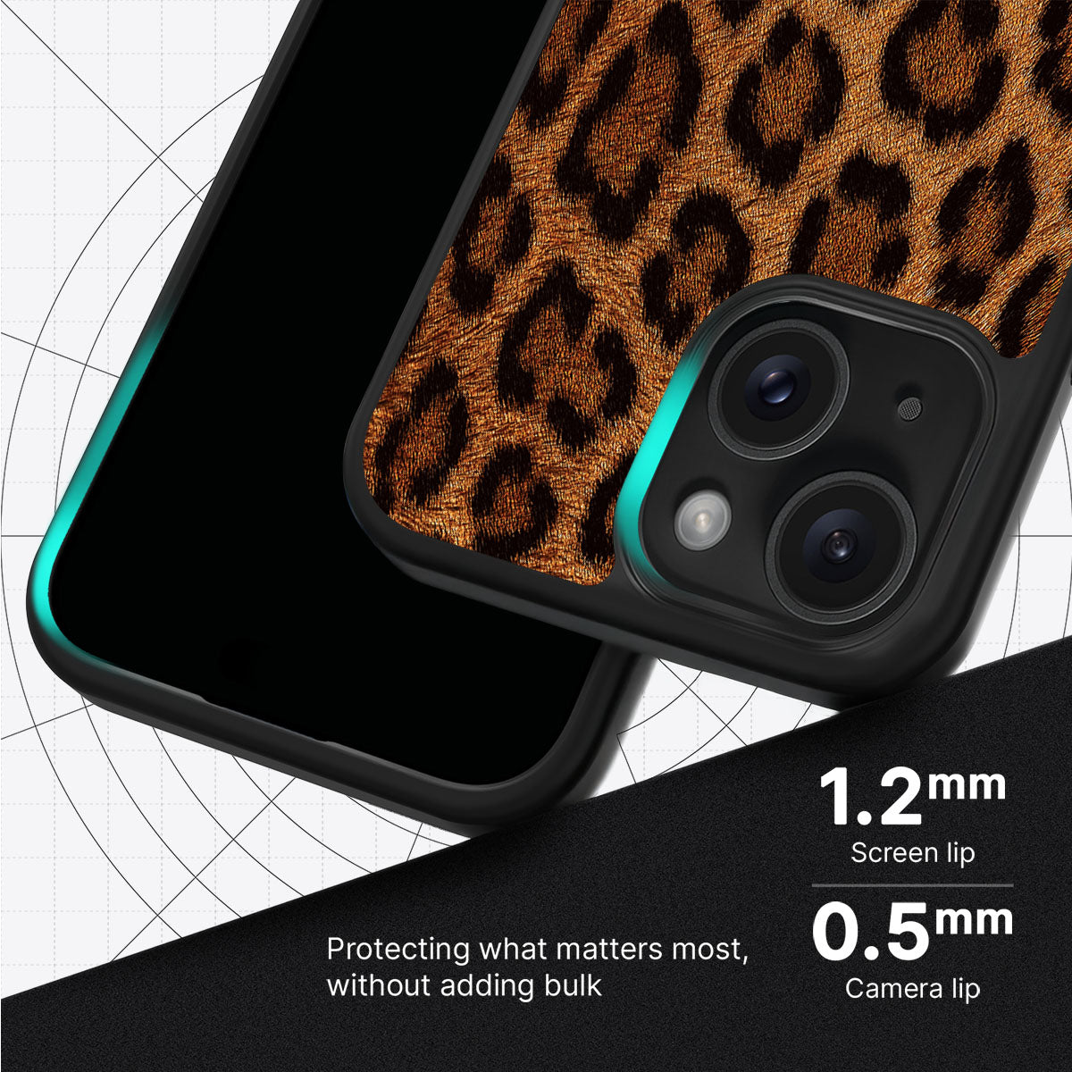 Classic Leopard slim iPhone 14 phone case
