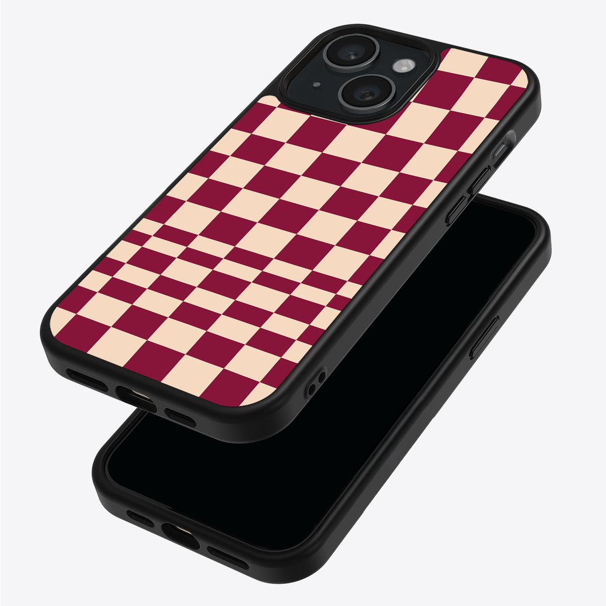 Rouge Board iPhone 14 case – back and side view