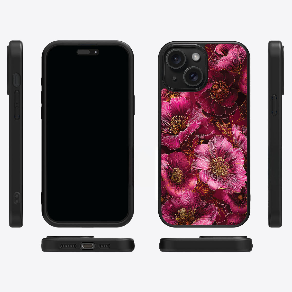 Ruby Flora - iPhone 14 Case #case type_core (magsafe), #case type_core (non magsafe)